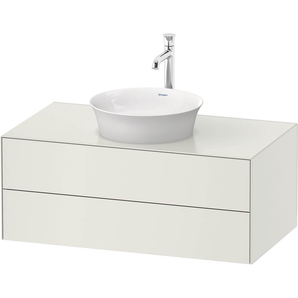 Duravit - White Tulip Wall-Mounted Vanity Unit White Satin Matte - White Satin Matte