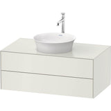 Duravit - White Tulip Wall-Mounted Vanity Unit White Satin Matte - White Satin Matte