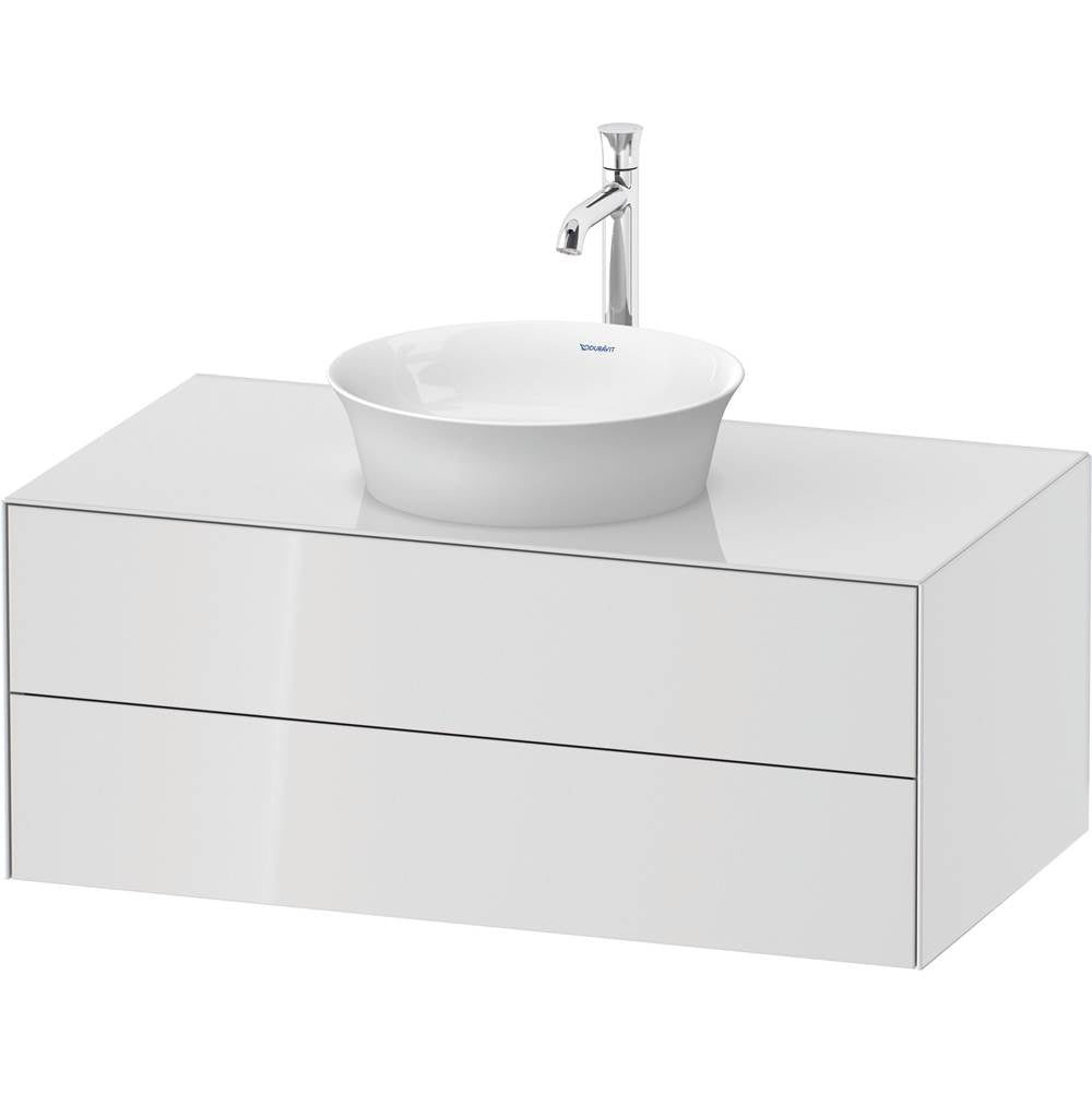 Duravit - White Tulip Wall-Mounted Vanity Unit White High Gloss - White High Gloss