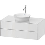 Duravit - White Tulip Wall-Mounted Vanity Unit White High Gloss - White High Gloss