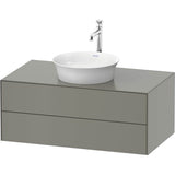 Duravit - White Tulip Wall-Mounted Vanity Unit Stone Gray Satin Matte - Stone Gray Satin Matte