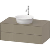 Duravit - White Tulip Wall-Mounted Vanity Unit Stone Gray High Gloss - Stone Gray High Gloss