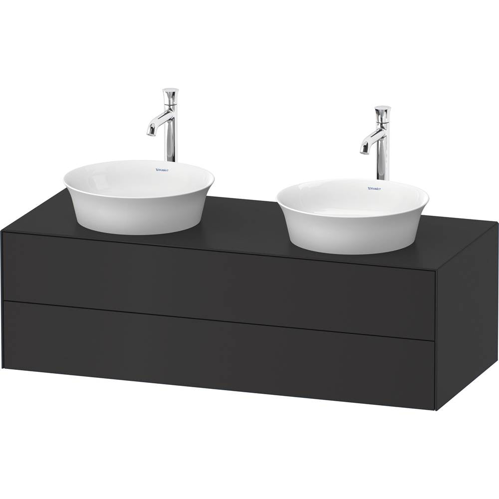 Duravit - White Tulip Wall-Mounted Vanity Unit Graphite - Graphite Satin Matte