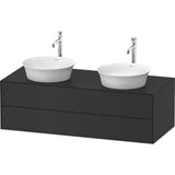 Duravit - White Tulip Wall-Mounted Vanity Unit Graphite - Graphite Satin Matte