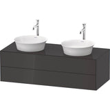 Duravit - White Tulip Wall-Mounted Vanity Unit Graphite - Graphite High Gloss