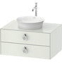 Duravit - White Tulip Wall-Mounted Vanity Unit White Satin Matte - White Satin Matte