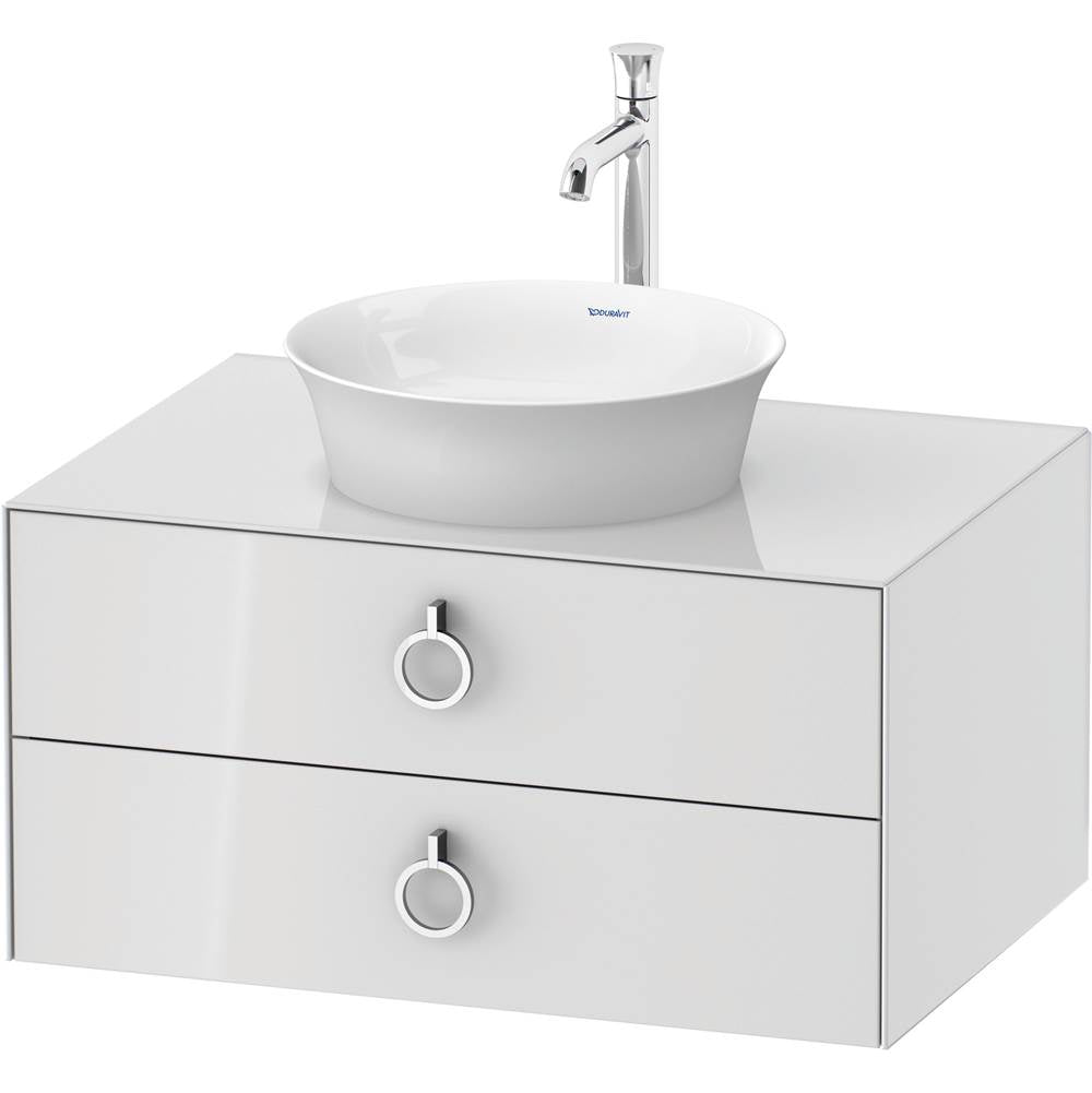 Duravit - White Tulip Wall-Mounted Vanity Unit White High Gloss - White High Gloss