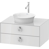 Duravit - White Tulip Wall-Mounted Vanity Unit White High Gloss - White High Gloss