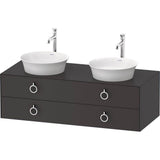 Duravit - White Tulip Wall-Mounted Vanity Unit Graphite - Graphite Satin Matte