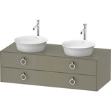 Duravit - White Tulip Wall-Mounted Vanity Unit Stone Gray - Stone Gray High Gloss