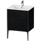 Duravit - XViu Two Drawer Floorstanding Vanity Unit Oak Black - Black Oak