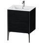 Duravit - XViu Two Drawer Floorstanding Vanity Unit Oak Black - Black Oak