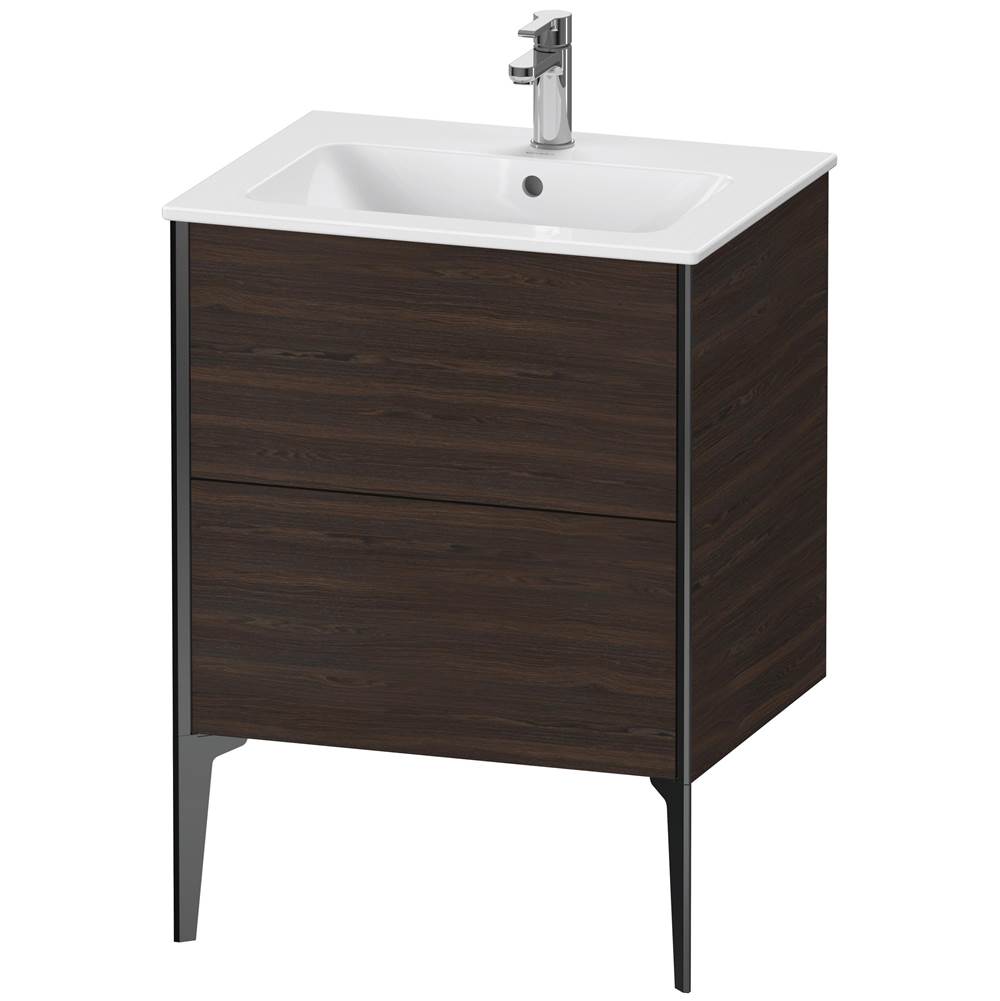 Duravit - XViu Two Drawer Floorstanding Vanity Unit Walnut Brushed - Walnut Brushed