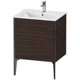 Duravit - XViu Two Drawer Floorstanding Vanity Unit Walnut Brushed - Walnut Brushed