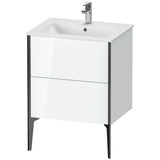 Duravit - XViu Two Drawer Floorstanding Vanity Unit White - White High Gloss