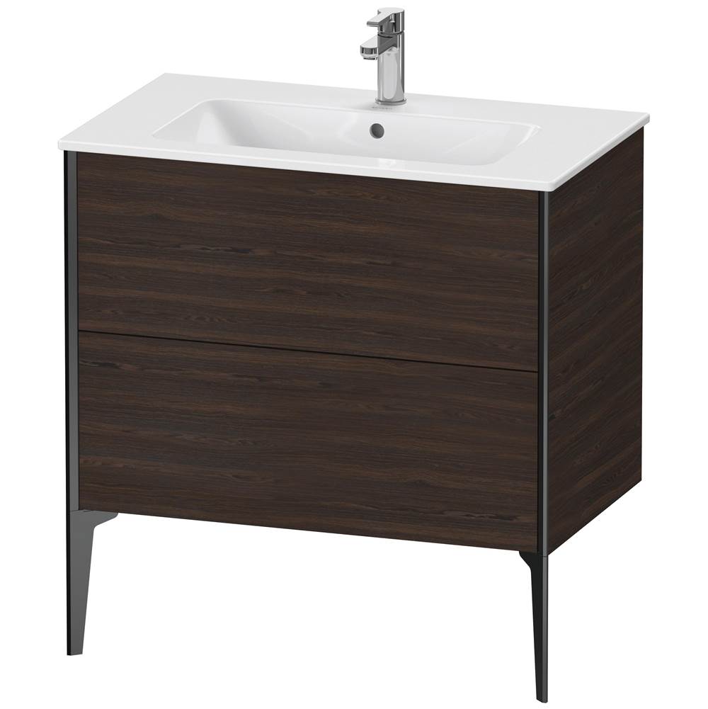 Duravit - XViu Two Drawer Floorstanding Vanity Unit Walnut Brushed - Walnut Brushed