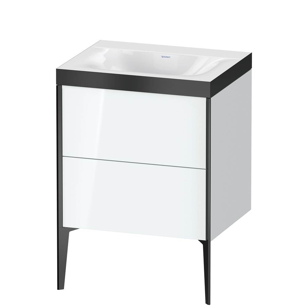 Duravit - XViu Two Drawer C-Bonded Floorstanding Vanity Kit White - White High Gloss