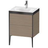 Duravit - XViu Two Drawer C-Bonded Floorstanding Vanity Kit Oak Terra - Oak Terra