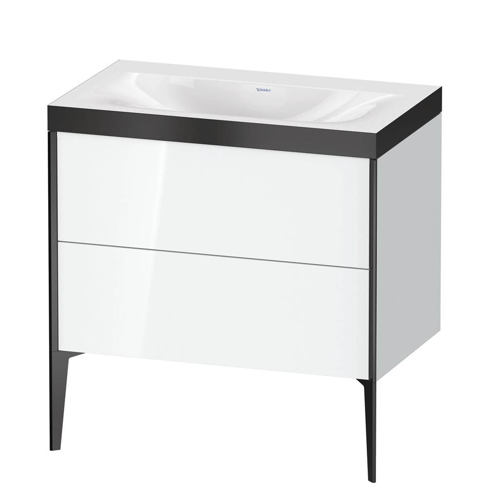 Duravit - XViu Two Drawer C-Bonded Floorstanding Vanity Kit White - White High Gloss