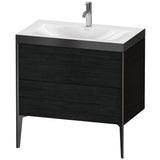 Duravit - XViu Two Drawer C-Bonded Floorstanding Vanity Kit Oak Black - Black Oak