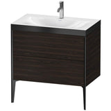 Duravit - XViu Two Drawer C-Bonded Floorstanding Vanity Kit Walnut Brushed - Walnut Brushed