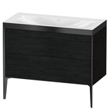 Duravit - XViu Two Drawer C-Bonded Floorstanding Vanity Kit Oak Black - Black Oak