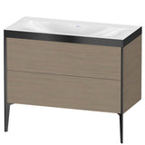 Duravit - XViu Two Drawer C-Bonded Floorstanding Vanity Kit Oak Terra - Oak Terra