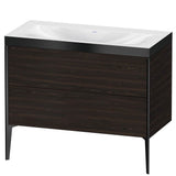 Duravit - XViu Two Drawer C-Bonded Floorstanding Vanity Kit Walnut Brushed - Walnut Brushed