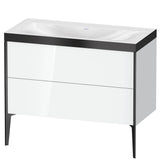 Duravit - XViu Two Drawer C-Bonded Floorstanding Vanity Kit White - White High Gloss