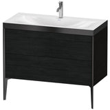 Duravit - XViu Two Drawer C-Bonded Floorstanding Vanity Kit Oak Black - Black Oak