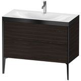 Duravit - XViu Two Drawer C-Bonded Floorstanding Vanity Kit Walnut Brushed - Walnut Brushed