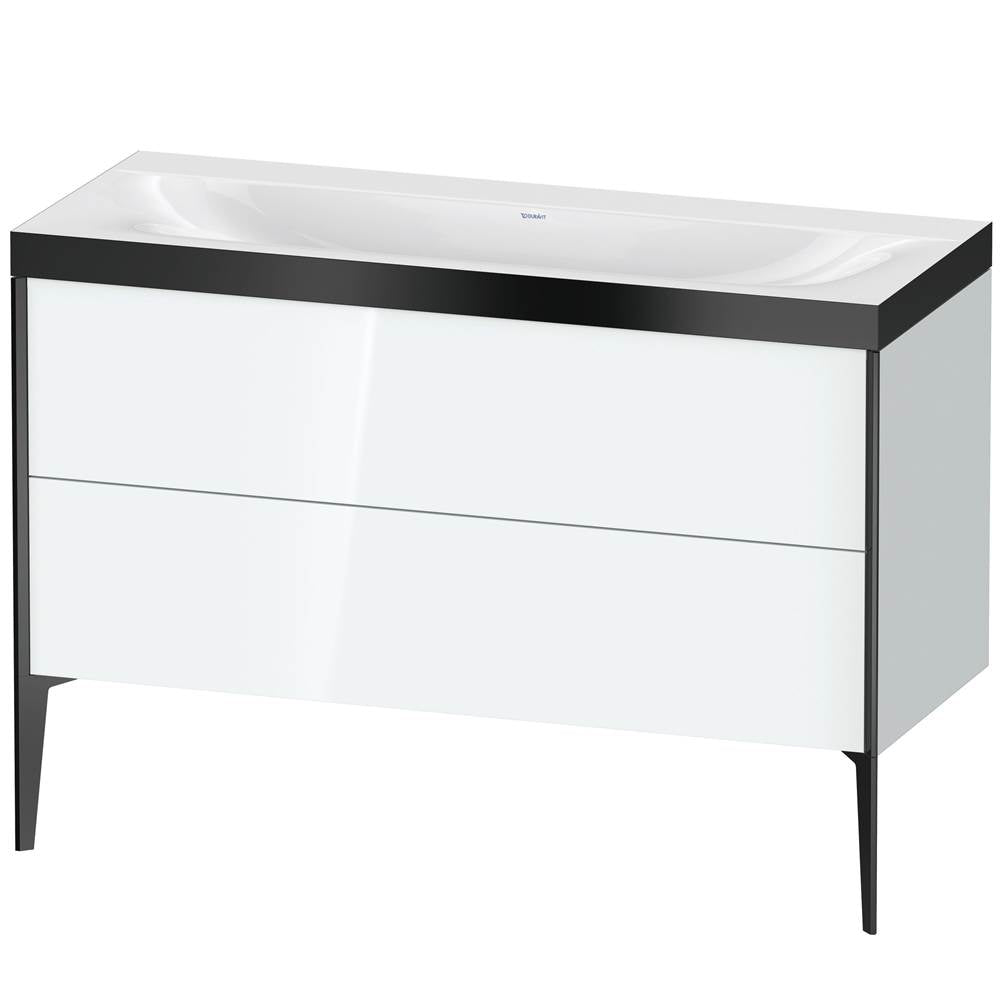 Duravit - XViu Two Drawer C-Bonded Floorstanding Vanity Kit White - White High Gloss
