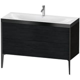 Duravit - XViu Two Drawer C-Bonded Floorstanding Vanity Kit Oak Black - Black Oak