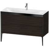 Duravit - XViu Two Drawer C-Bonded Floorstanding Vanity Kit Walnut Brushed - Walnut Brushed