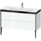Duravit - XViu Two Drawer C-Bonded Floorstanding Vanity Kit White - White High Gloss