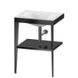 Duravit - XViu C-Bonded Vanity Kit with Sink and Metal Console Black - Black High Gloss