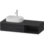 Duravit - Zencha Vanity Unit for Console - Black Oak With Graphite