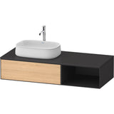 Duravit - Zencha Vanity Unit for Console - Natural Oak With Graphite