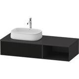 Duravit - Zencha Vanity Unit for Console - Black Line Structure With Graphite