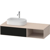 Duravit - Zencha Vanity Unit for Console - Black Line Structure With Taupe