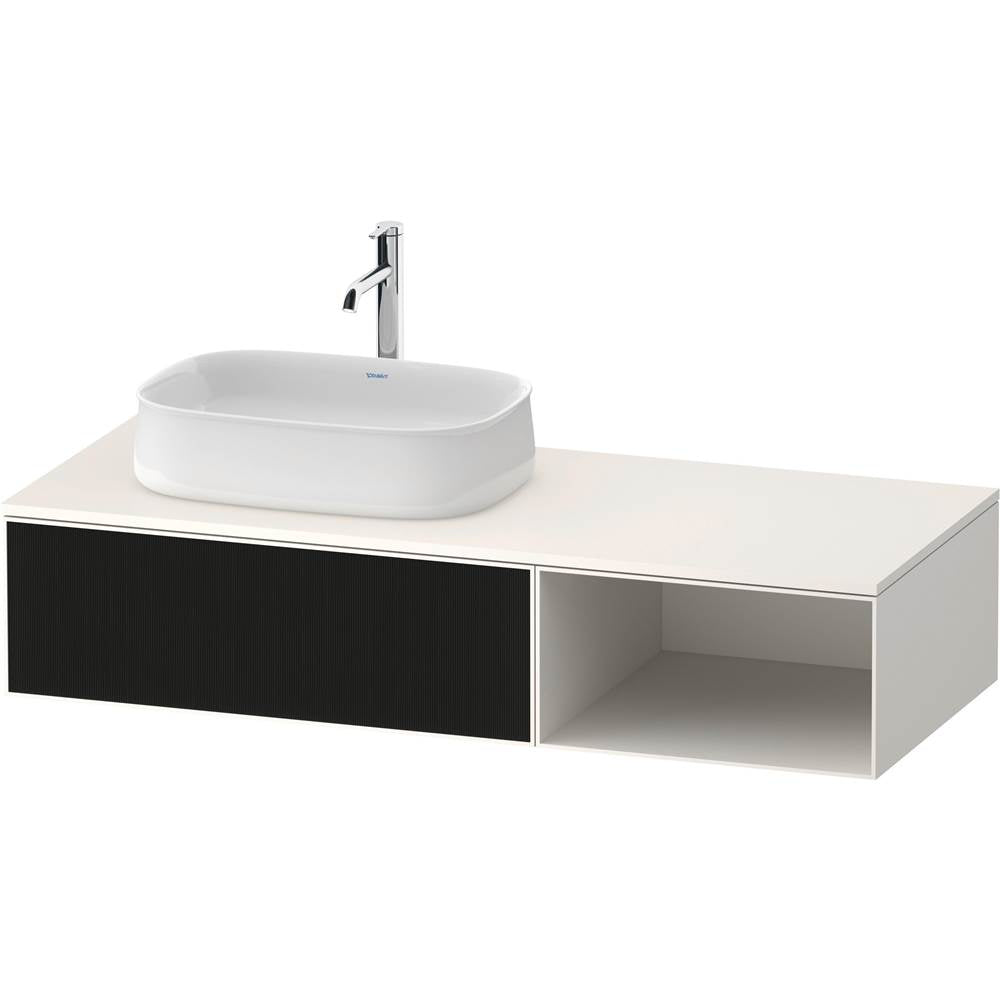 Duravit - Zencha Vanity Unit for Console - Black Line Structure With White