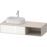 Duravit - Zencha Vanity Unit for Console - White With Taupe