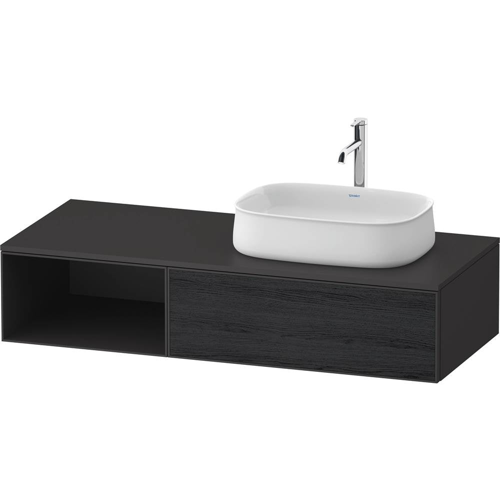 Duravit - Zencha Vanity Unit for Console - Black Oak With Graphite