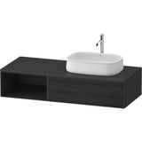 Duravit - Zencha Vanity Unit for Console - Black Oak With Graphite