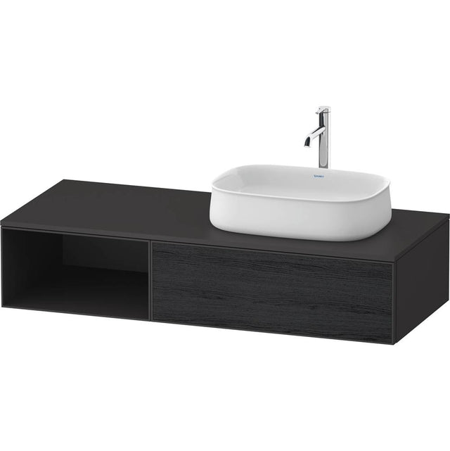 Duravit - Zencha Vanity Unit for Console - Black Oak With Graphite