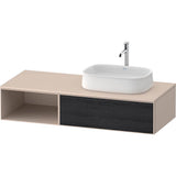 Duravit - Zencha Vanity Unit for Console - Black Oak With Taupe