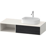 Duravit - Zencha Vanity Unit for Console - Black Oak With White