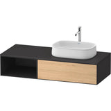 Duravit - Zencha Vanity Unit for Console - Natural Oak With Graphite