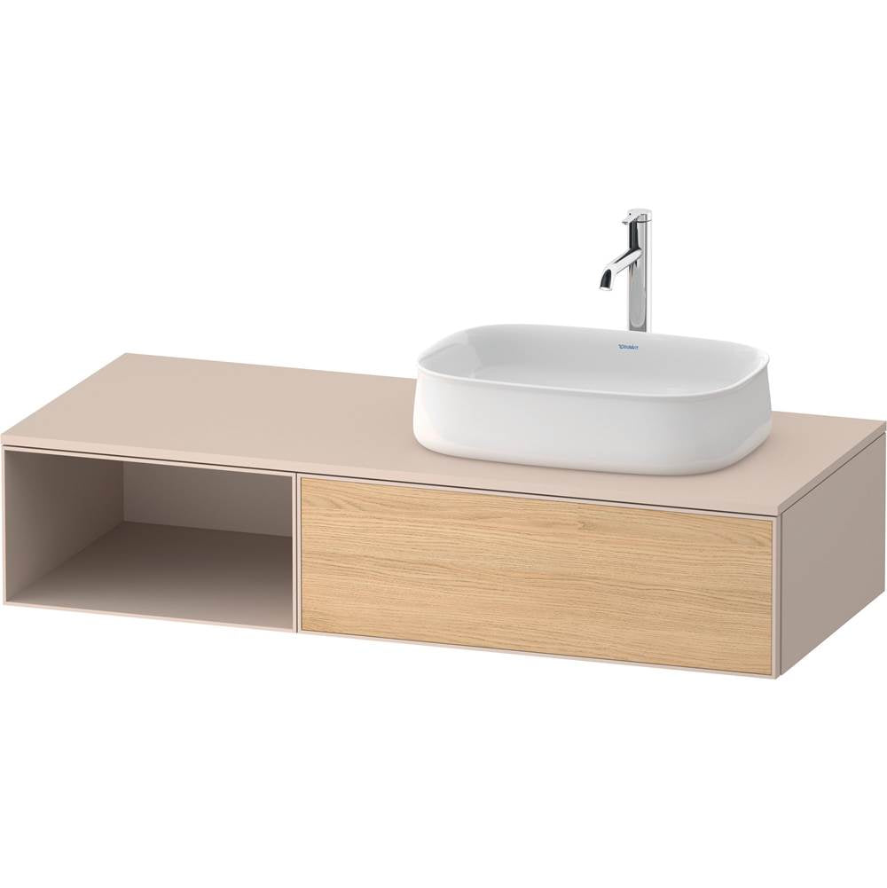 Duravit - Zencha Vanity Unit for Console - Natural Oak With Taupe