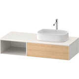 Duravit - Zencha Vanity Unit for Console - Natural Oak With White